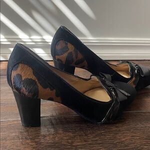 Alex Marie Elegant Black and Brown Heels
